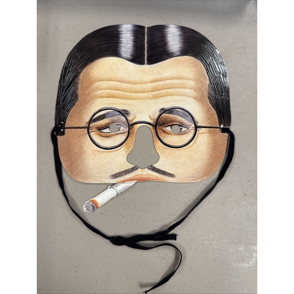 Vintage Paper Masters ROARING TWENTIES Flapper Mask Smoking Man